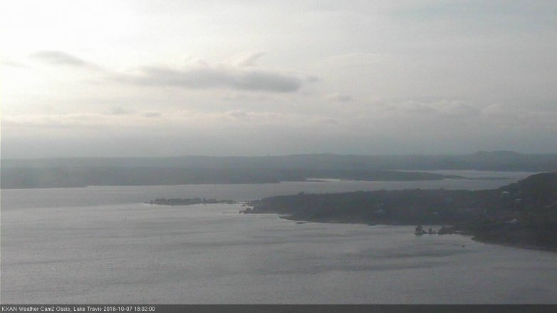 Lake Travis webcam, October 7, 2016 5:25 PM CT