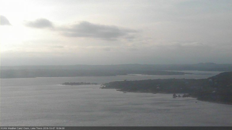 Lake Travis webcam, October 7, 2016 5:30 PM CT