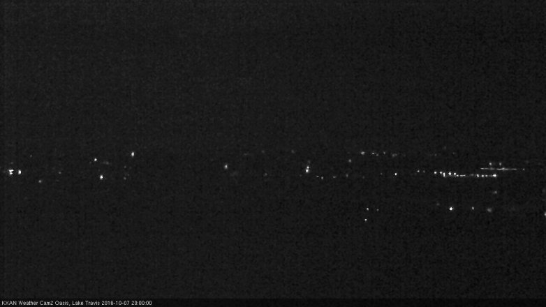 Lake Travis webcam, October 7, 2016 7:10 PM CT