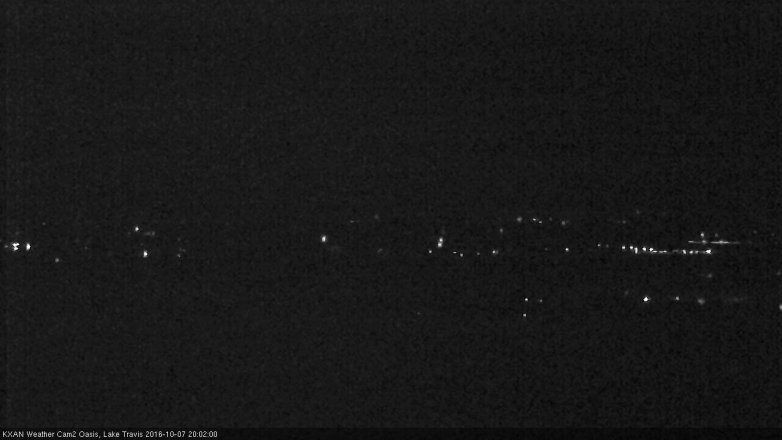Lake Travis webcam, October 7, 2016 7:20 PM CT