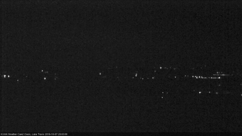 Lake Travis webcam, October 7, 2016 7:30 PM CT