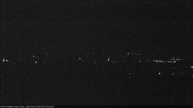 Lake Travis webcam, October 7, 2016 7:45 PM CT