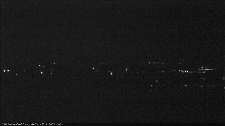 Lake Travis webcam, October 7, 2016 7:50 PM CT