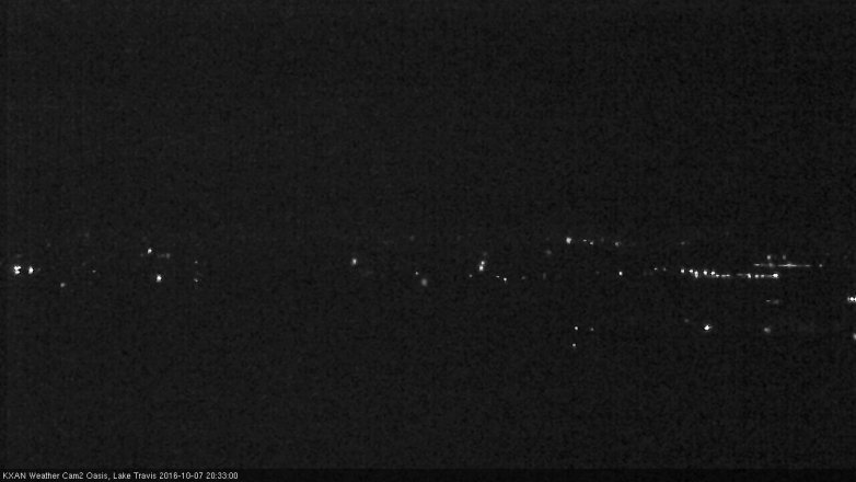 Lake Travis webcam, October 7, 2016 8:00 PM CT