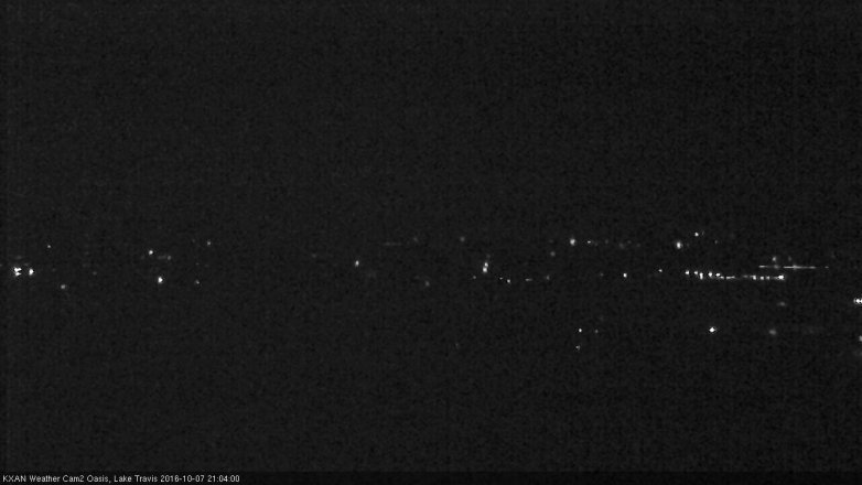Lake Travis webcam, October 7, 2016 8:15 PM CT