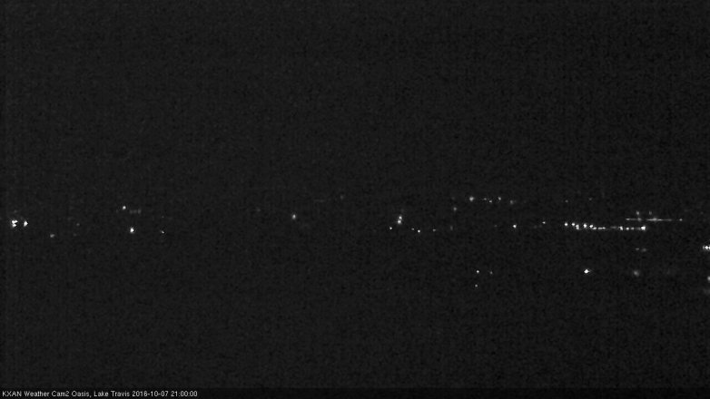 Lake Travis webcam, October 7, 2016 8:20 PM CT