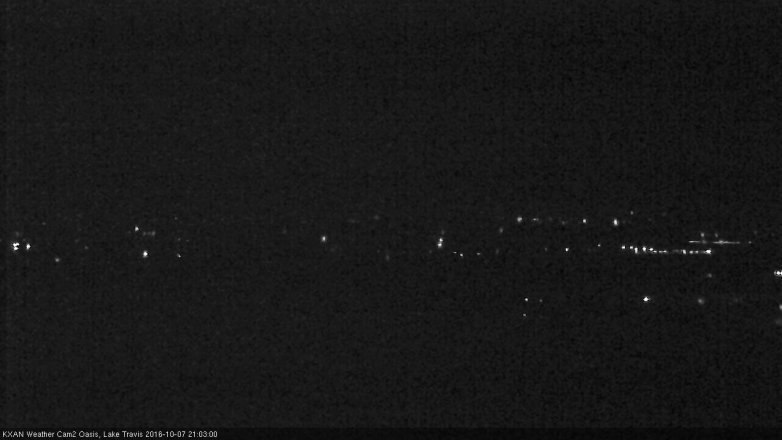 Lake Travis webcam, October 7, 2016 8:25 PM CT