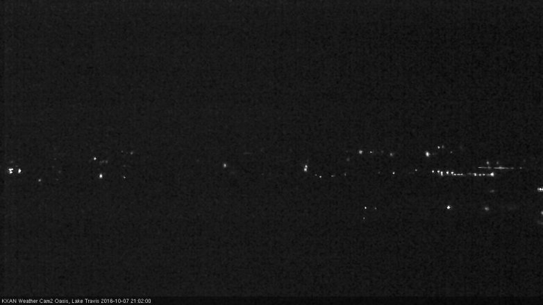 Lake Travis webcam, October 7, 2016 8:30 PM CT
