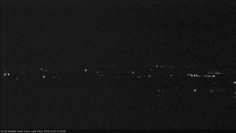 Lake Travis webcam, October 7, 2016 8:50 PM CT