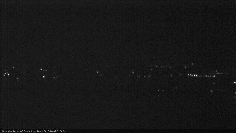 Lake Travis webcam, October 7, 2016 8:55 PM CT