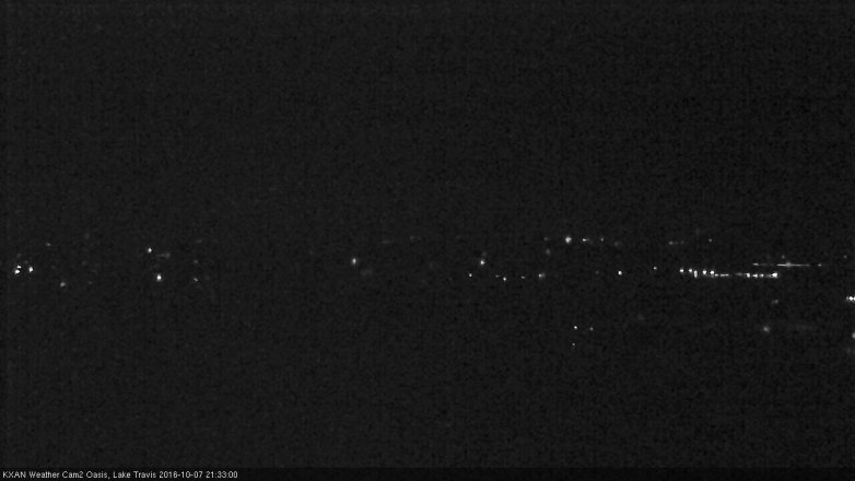 Lake Travis webcam, October 7, 2016 9:05 PM CT