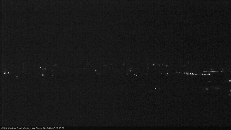 Lake Travis webcam, October 7, 2016 9:10 PM CT