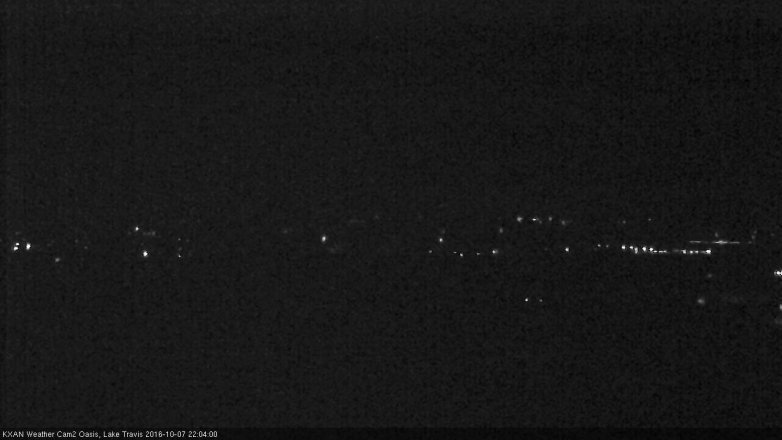 Lake Travis webcam, October 7, 2016 9:20 PM CT