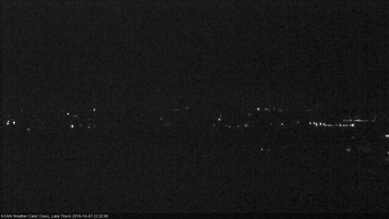 Lake Travis webcam, October 7, 2016 9:50 PM CT