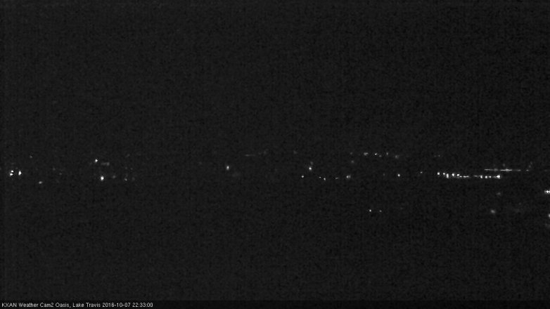 Lake Travis webcam, October 7, 2016 9:55 PM CT
