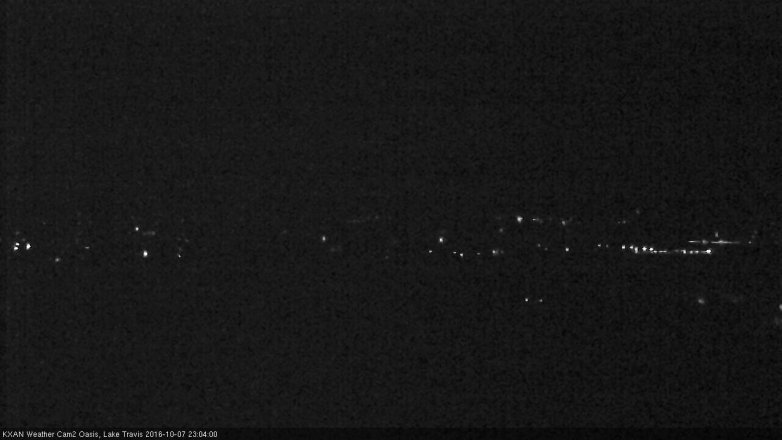 Lake Travis webcam, October 7, 2016 10:10 PM CT