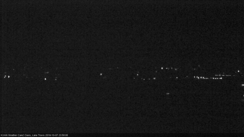 Lake Travis webcam, October 7, 2016 11:05 PM CT