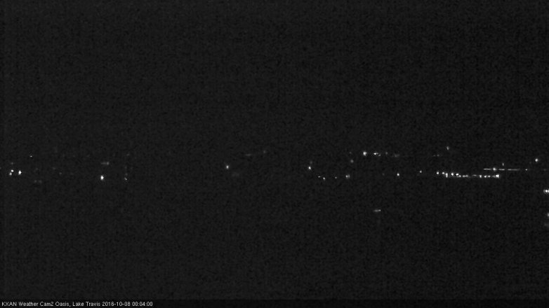 Lake Travis webcam, October 7, 2016 11:15 PM CT