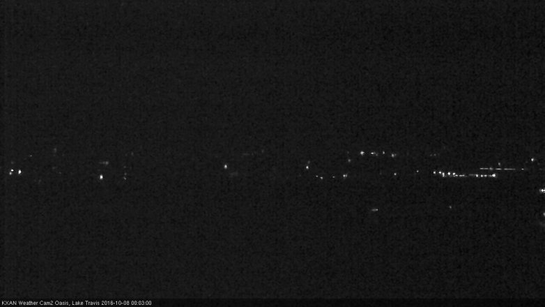 Lake Travis webcam, October 7, 2016 11:20 PM CT