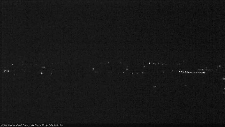 Lake Travis webcam, October 7, 2016 11:30 PM CT