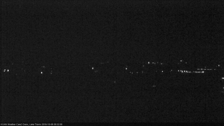 Lake Travis webcam, October 7, 2016 11:45 PM CT