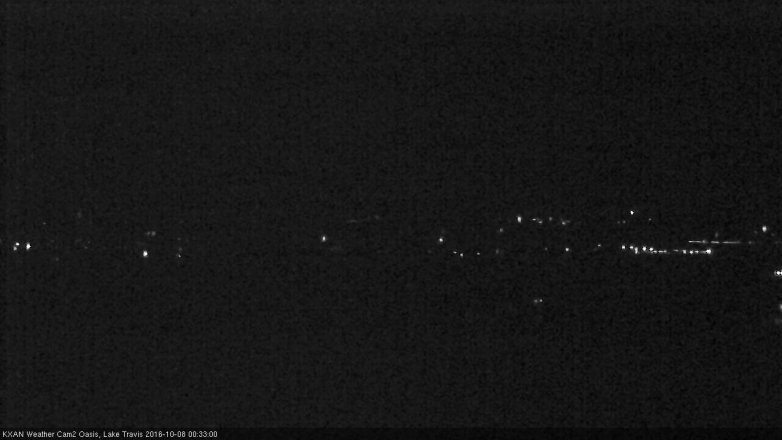 Lake Travis webcam, October 7, 2016 11:50 PM CT