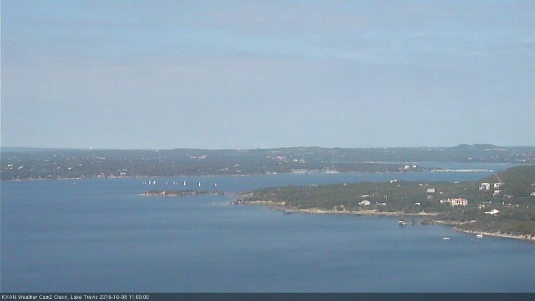 Lake Travis webcam, October 8, 2016 10:25 AM CT