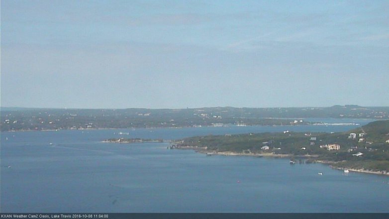 Lake Travis webcam, October 8, 2016 10:30 AM CT