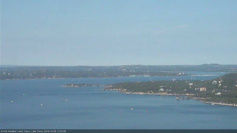 Lake Travis webcam, October 8, 2016 11:20 AM CT
