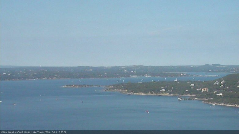 Lake Travis webcam, October 8, 2016 11:25 AM CT