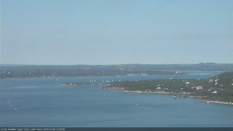 Lake Travis webcam, October 8, 2016 11:55 AM CT