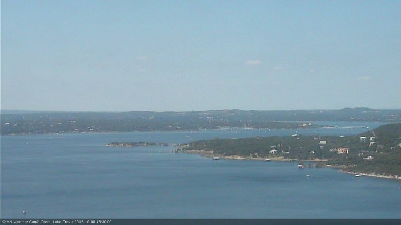Lake Travis webcam, October 8, 2016 12:40 PM CT