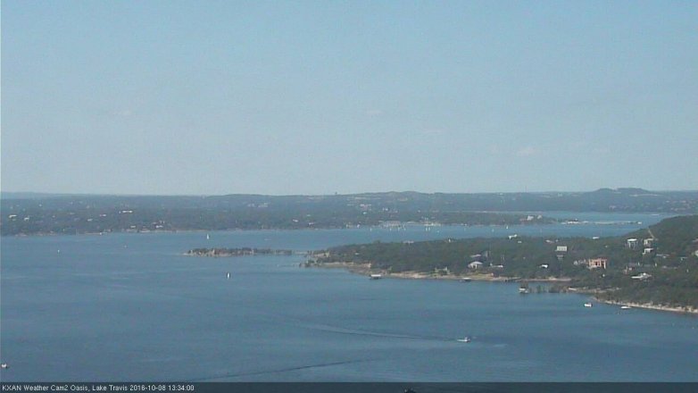 Lake Travis webcam, October 8, 2016 12:45 PM CT
