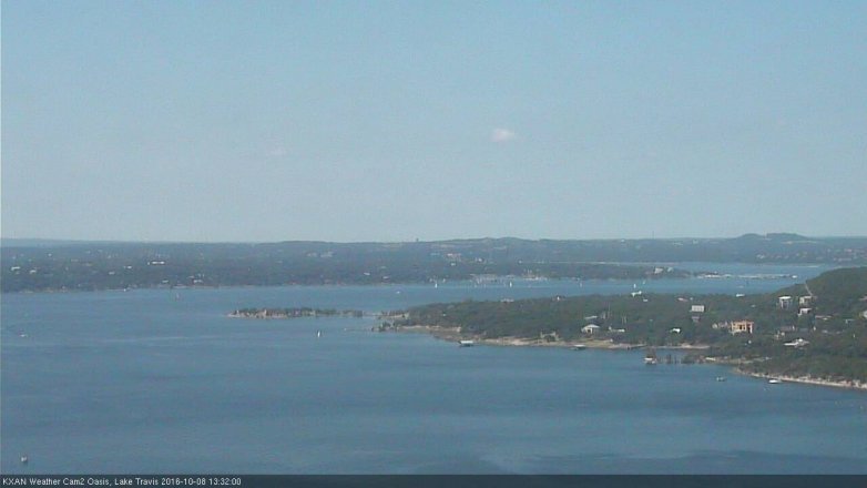 Lake Travis webcam, October 8, 2016 12:55 PM CT
