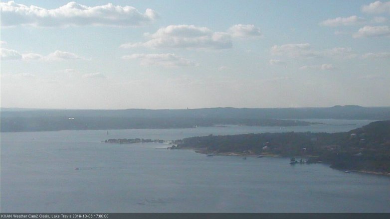 Lake Travis webcam, October 8, 2016 4:10 PM CT