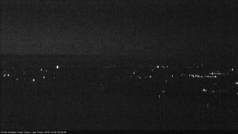 Lake Travis webcam, October 8, 2016 7:20 PM CT