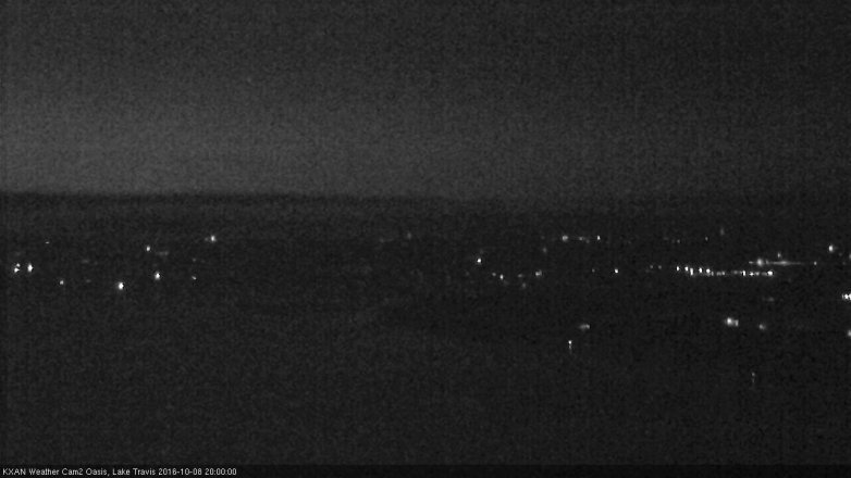Lake Travis webcam, October 8, 2016 7:25 PM CT