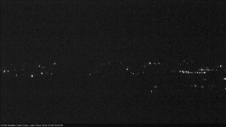 Lake Travis webcam, October 8, 2016 7:55 PM CT
