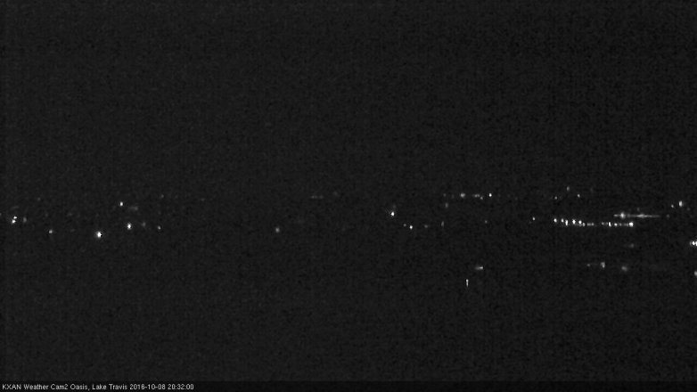 Lake Travis webcam, October 8, 2016 8:00 PM CT