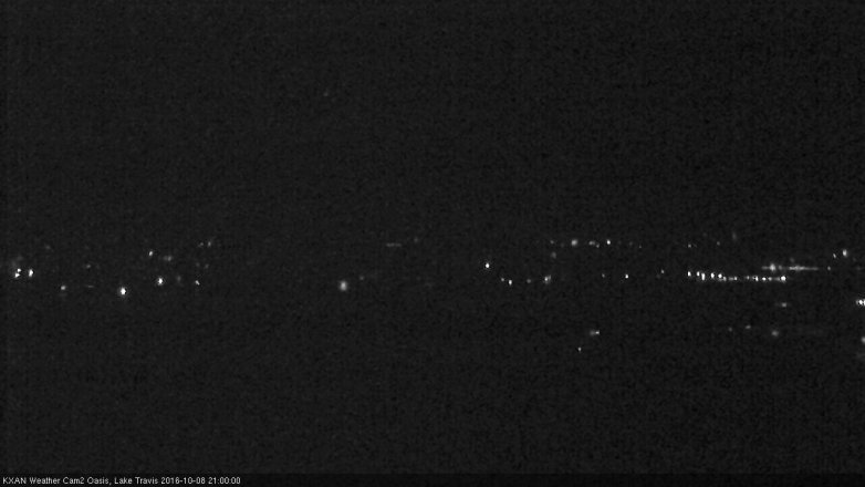 Lake Travis webcam, October 8, 2016 8:30 PM CT