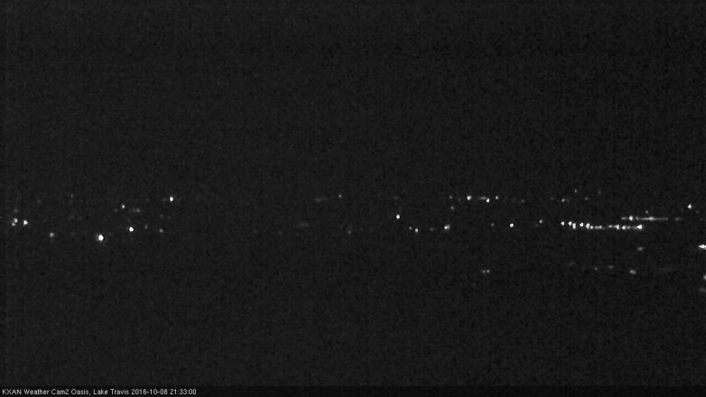Lake Travis webcam, October 8, 2016 8:50 PM CT
