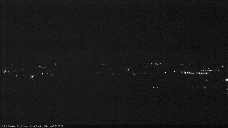 Lake Travis webcam, October 8, 2016 9:15 PM CT