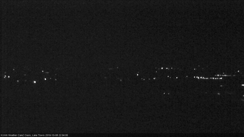 Lake Travis webcam, October 8, 2016 9:30 PM CT