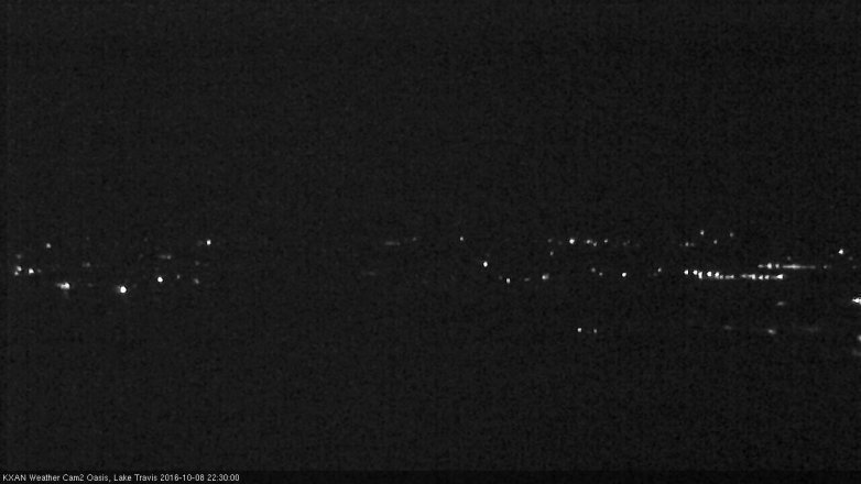 Lake Travis webcam, October 8, 2016 9:35 PM CT
