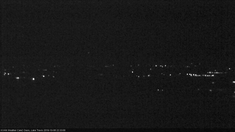 Lake Travis webcam, October 8, 2016 9:40 PM CT
