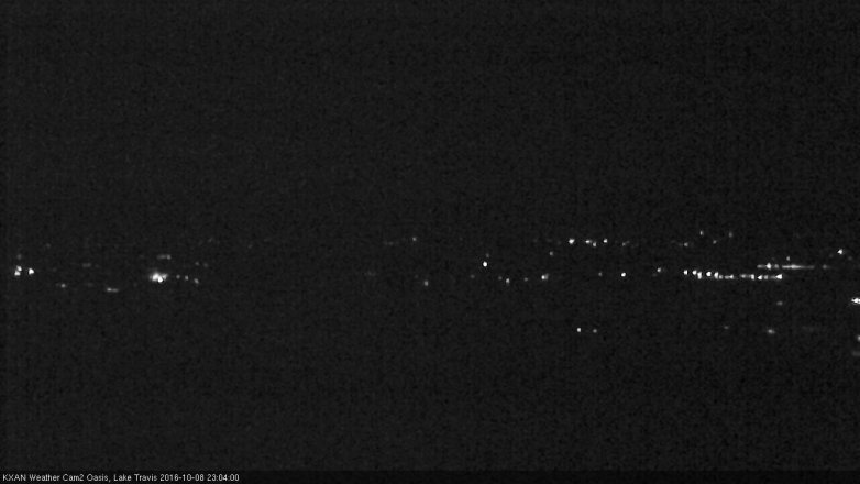Lake Travis webcam, October 8, 2016 10:20 PM CT