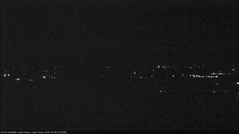 Lake Travis webcam, October 8, 2016 10:25 PM CT