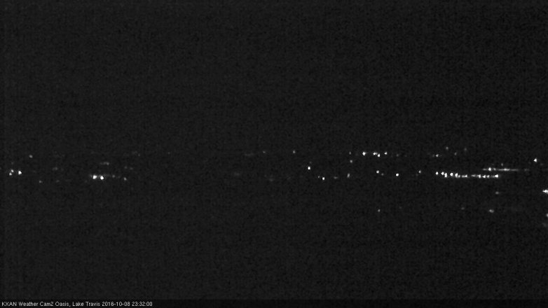 Lake Travis webcam, October 8, 2016 10:55 PM CT