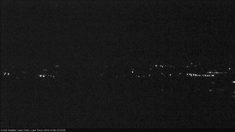 Lake Travis webcam, October 8, 2016 11:00 PM CT