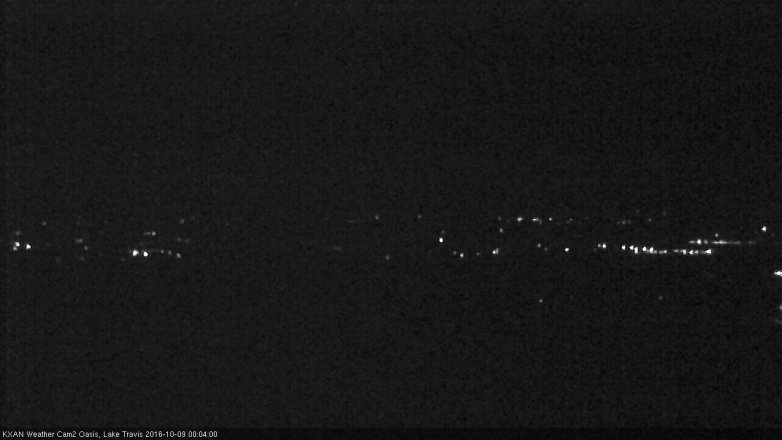 Lake Travis webcam, October 8, 2016 11:20 PM CT